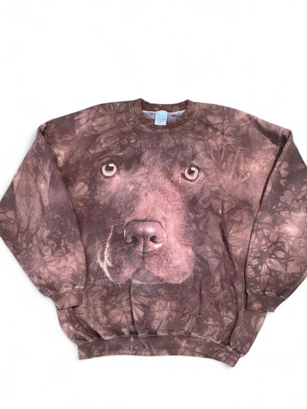 Vintage 90s Dog Sweatshirt XL AOP | Animal Nature